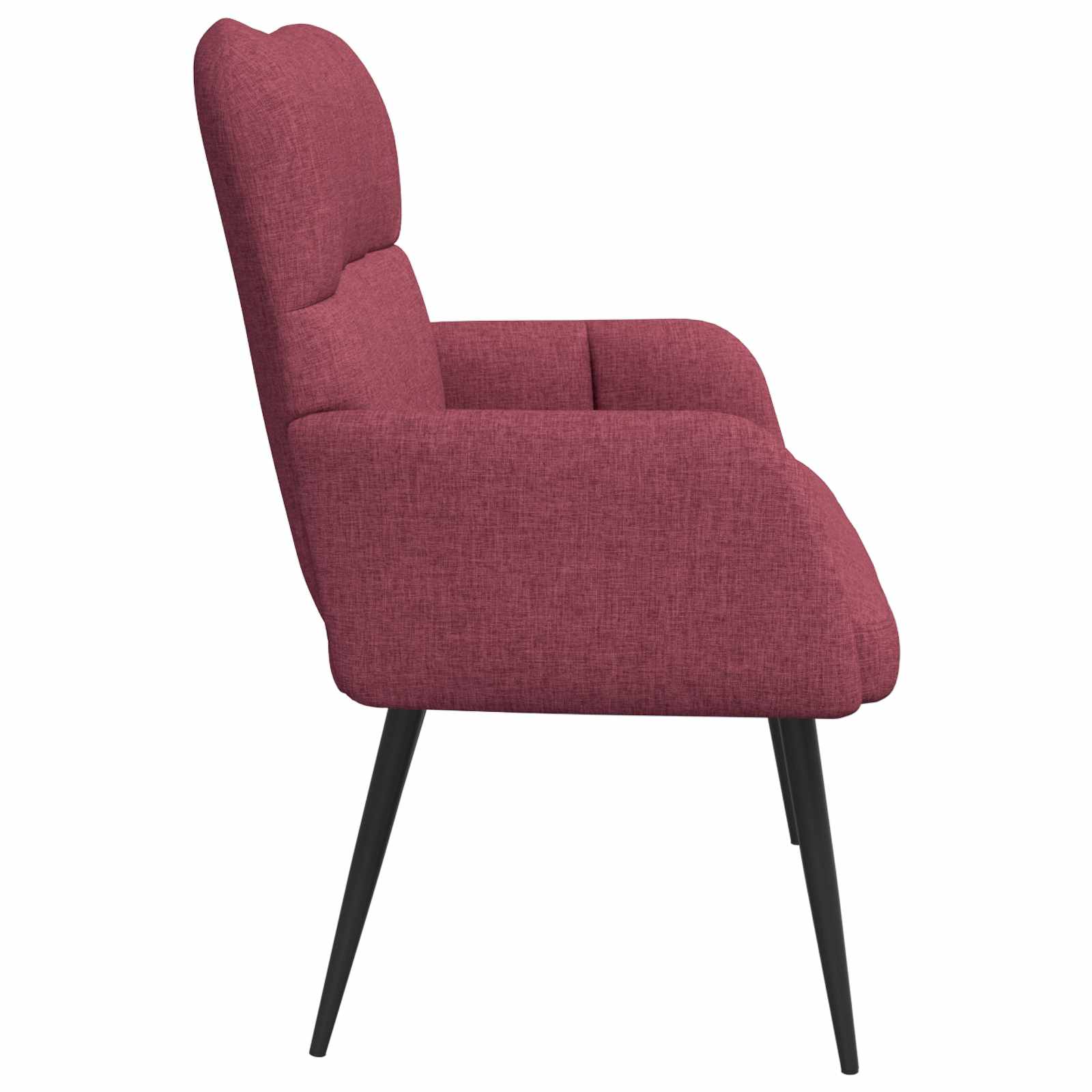 vidaXL Sofa dwuosobowa Czerwone wino 115 x 61 x 87 cm tkanina