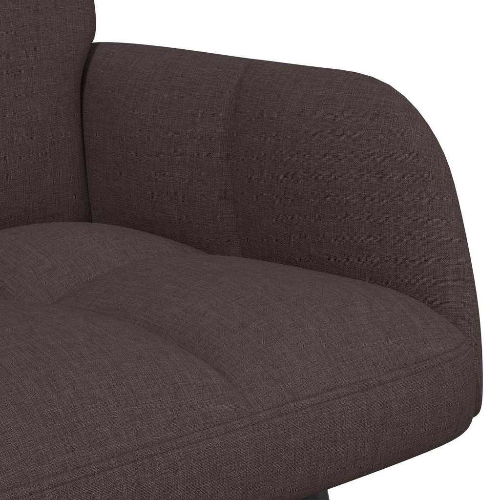 vidaXL Sofa dwuosobowa Ciemny brąz 115 x 61 x 87 cm tkanina