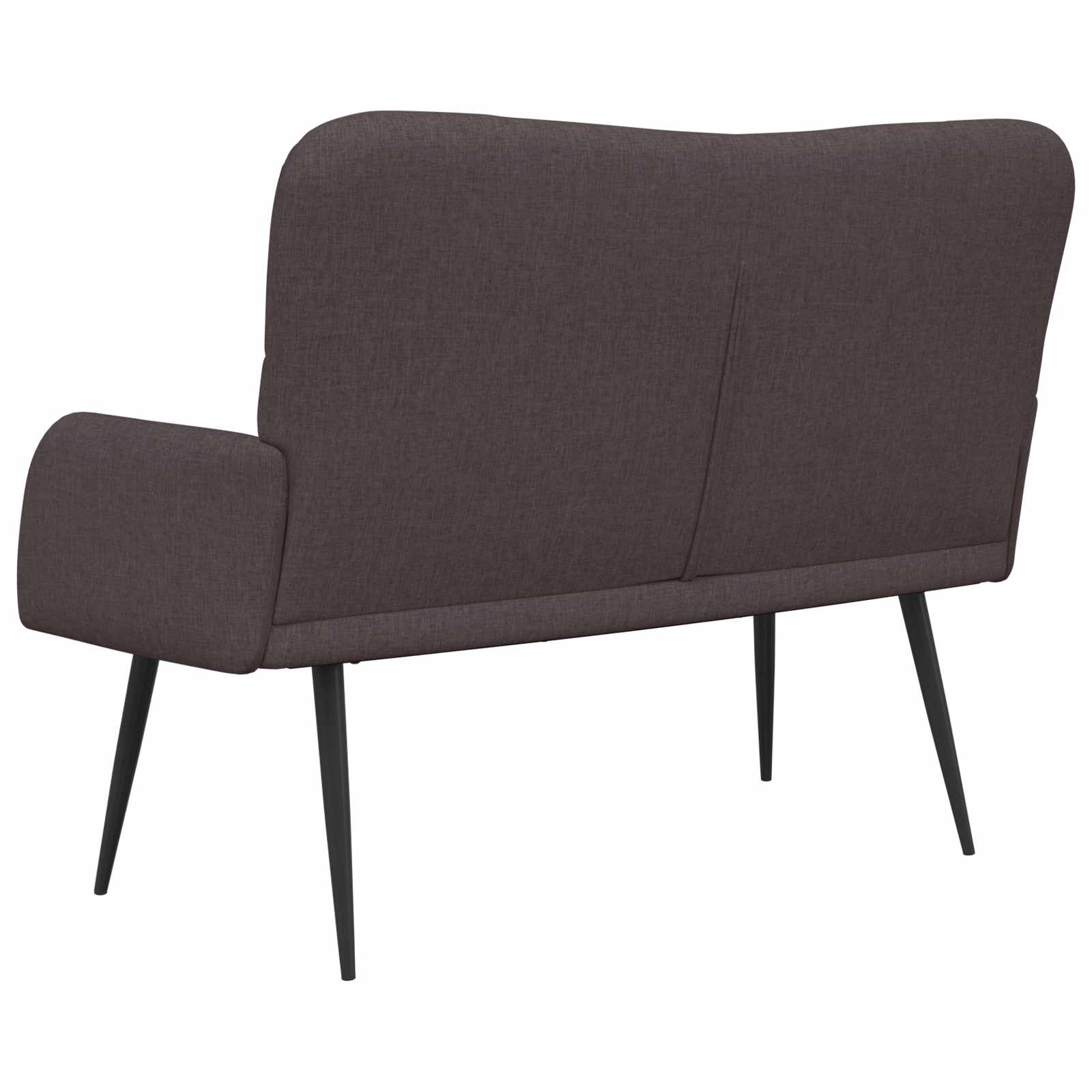vidaXL Sofa dwuosobowa Ciemny brąz 115 x 61 x 87 cm tkanina
