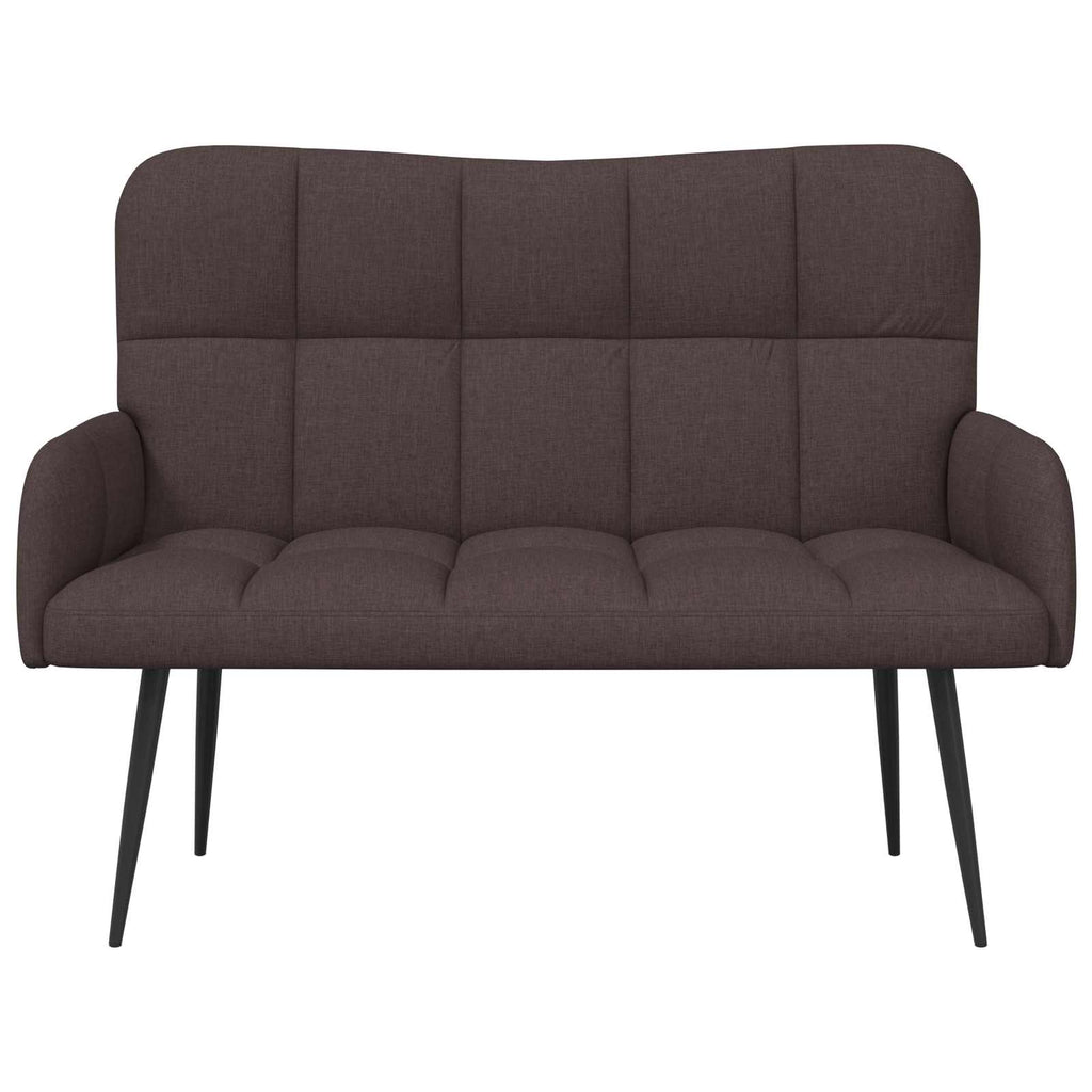 vidaXL Sofa dwuosobowa Ciemny brąz 115 x 61 x 87 cm tkanina