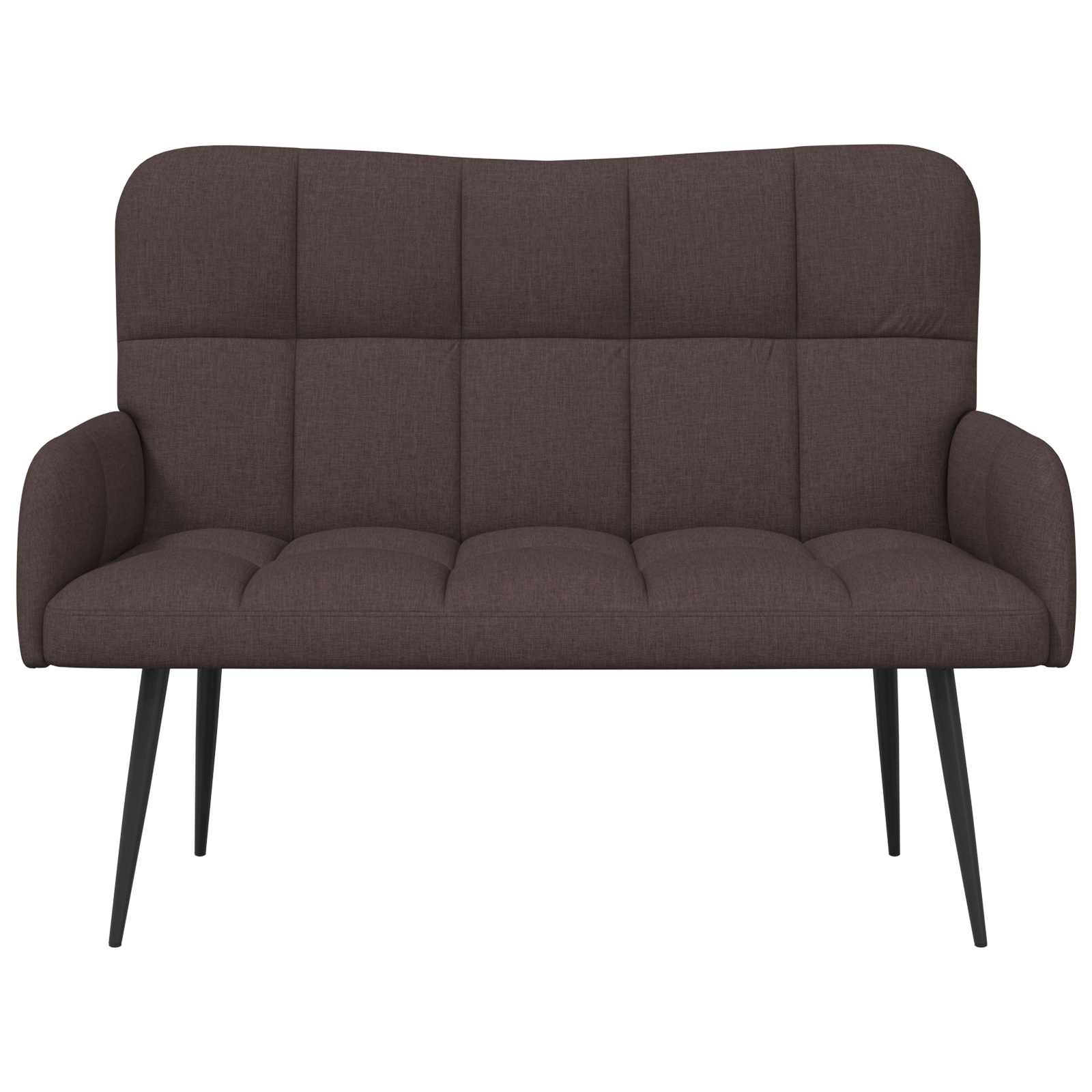 vidaXL Sofa dwuosobowa Ciemny brąz 115 x 61 x 87 cm tkanina