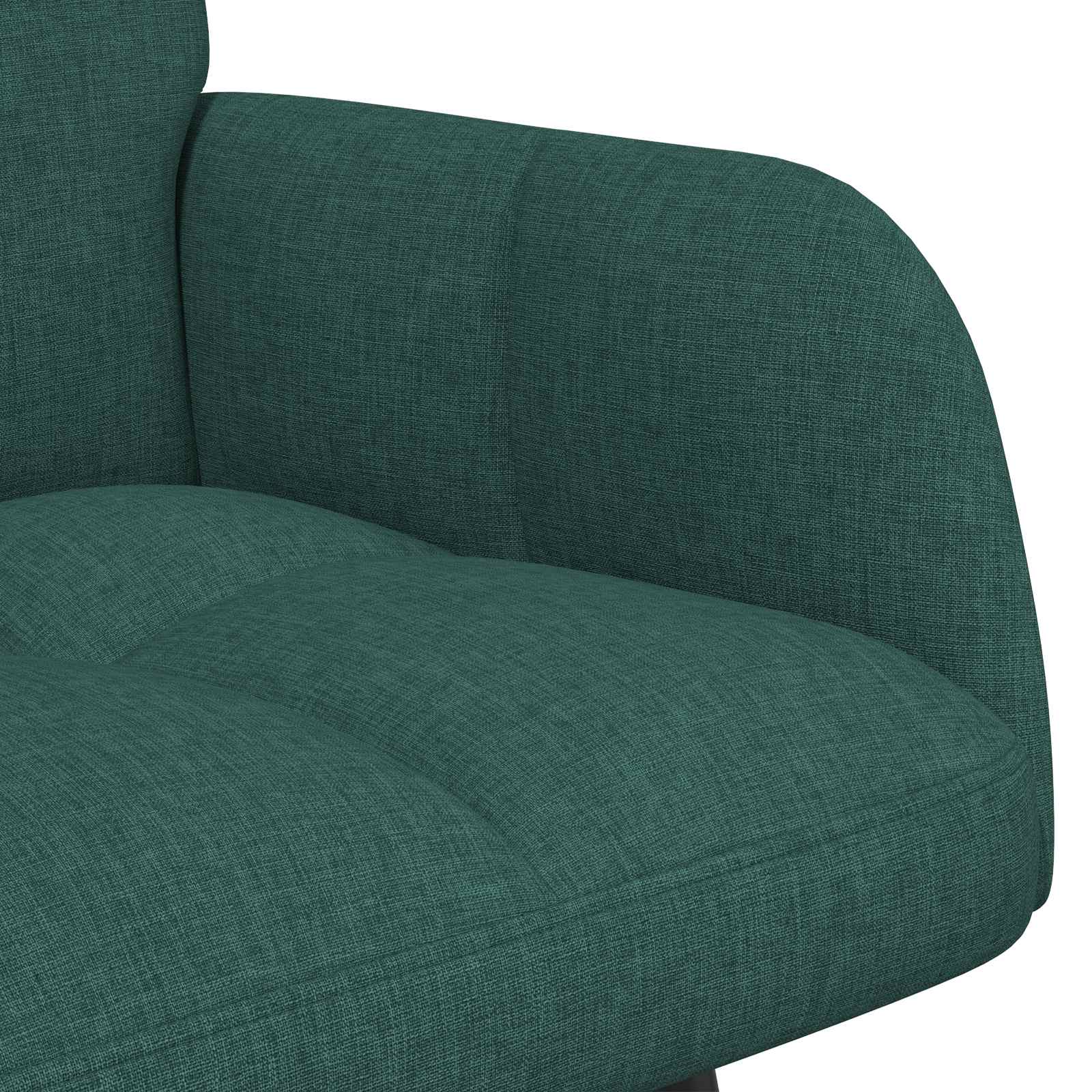 vidaXL Sofa dwuosobowa Ciemnozielony 115 x 61 x 87 cm tkanina