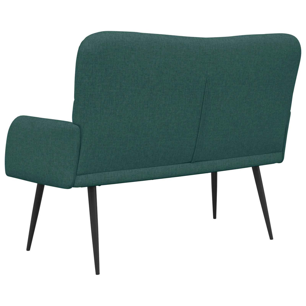 vidaXL Sofa dwuosobowa Ciemnozielony 115 x 61 x 87 cm tkanina