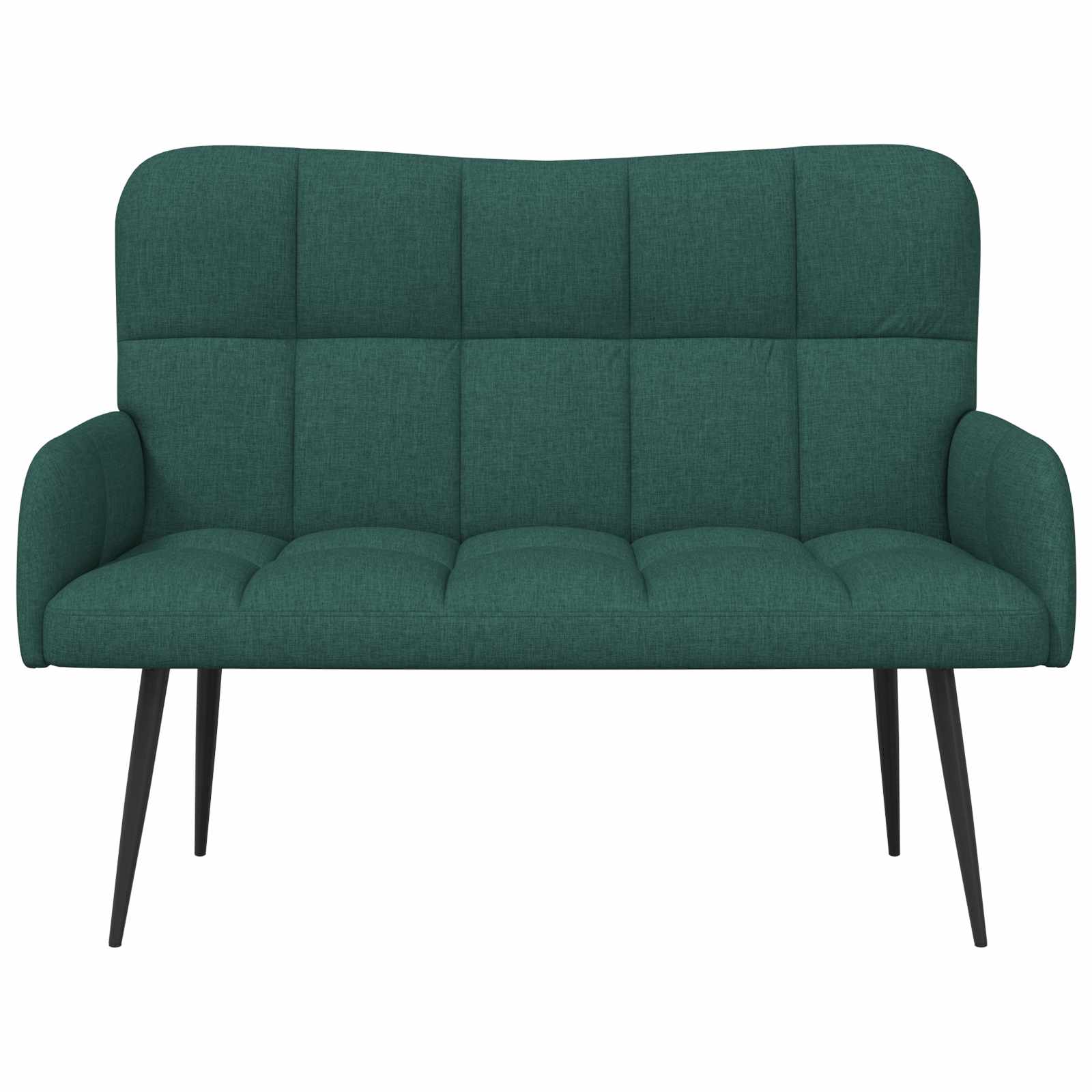 vidaXL Sofa dwuosobowa Ciemnozielony 115 x 61 x 87 cm tkanina