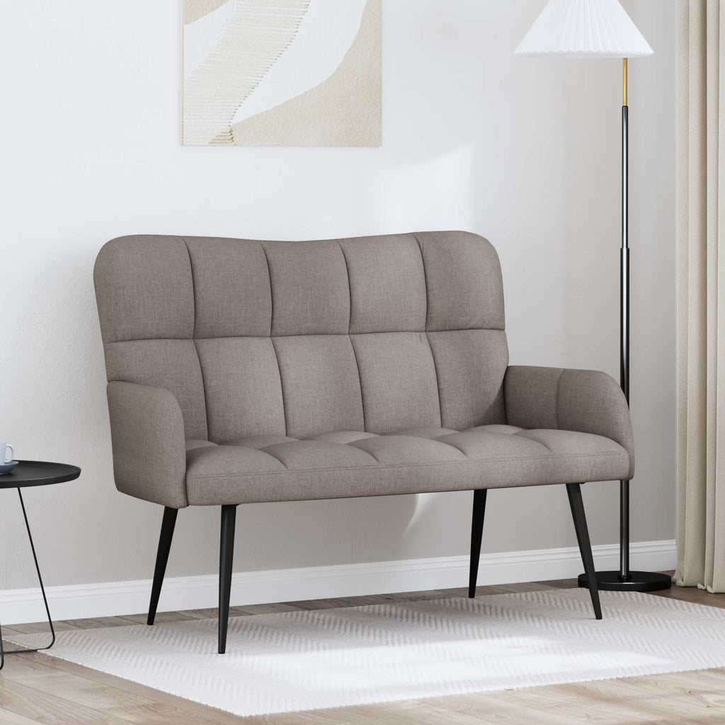 vidaXL Sofa dwuosobowa Ciemnoszary 115 x 61 x 87 cm tkanina