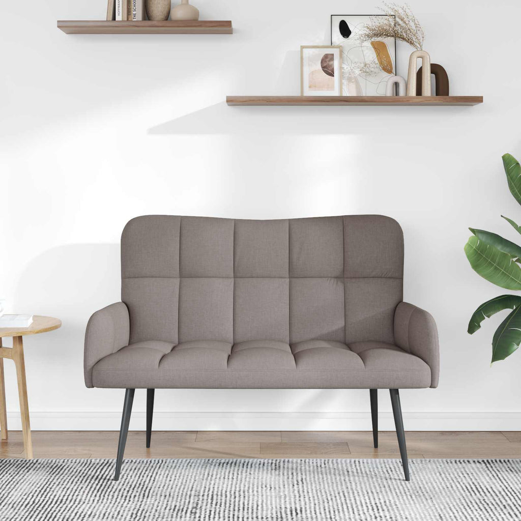 vidaXL Sofa dwuosobowa Ciemnoszary 115 x 61 x 87 cm tkanina