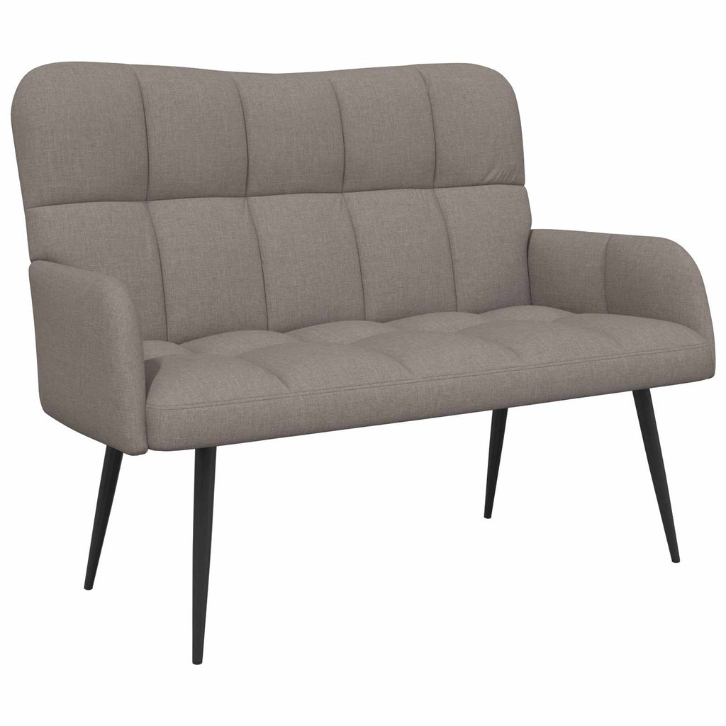 vidaXL Sofa dwuosobowa Ciemnoszary 115 x 61 x 87 cm tkanina