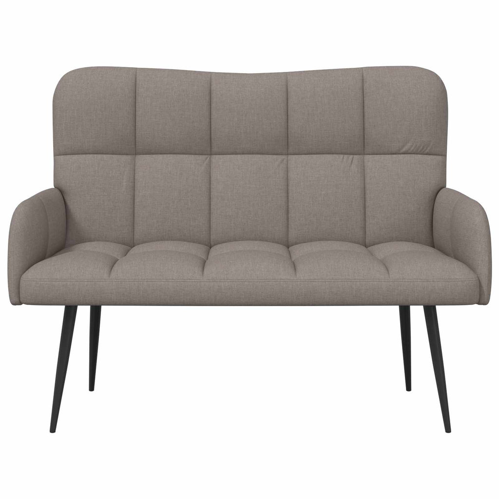 vidaXL Sofa dwuosobowa Ciemnoszary 115 x 61 x 87 cm tkanina