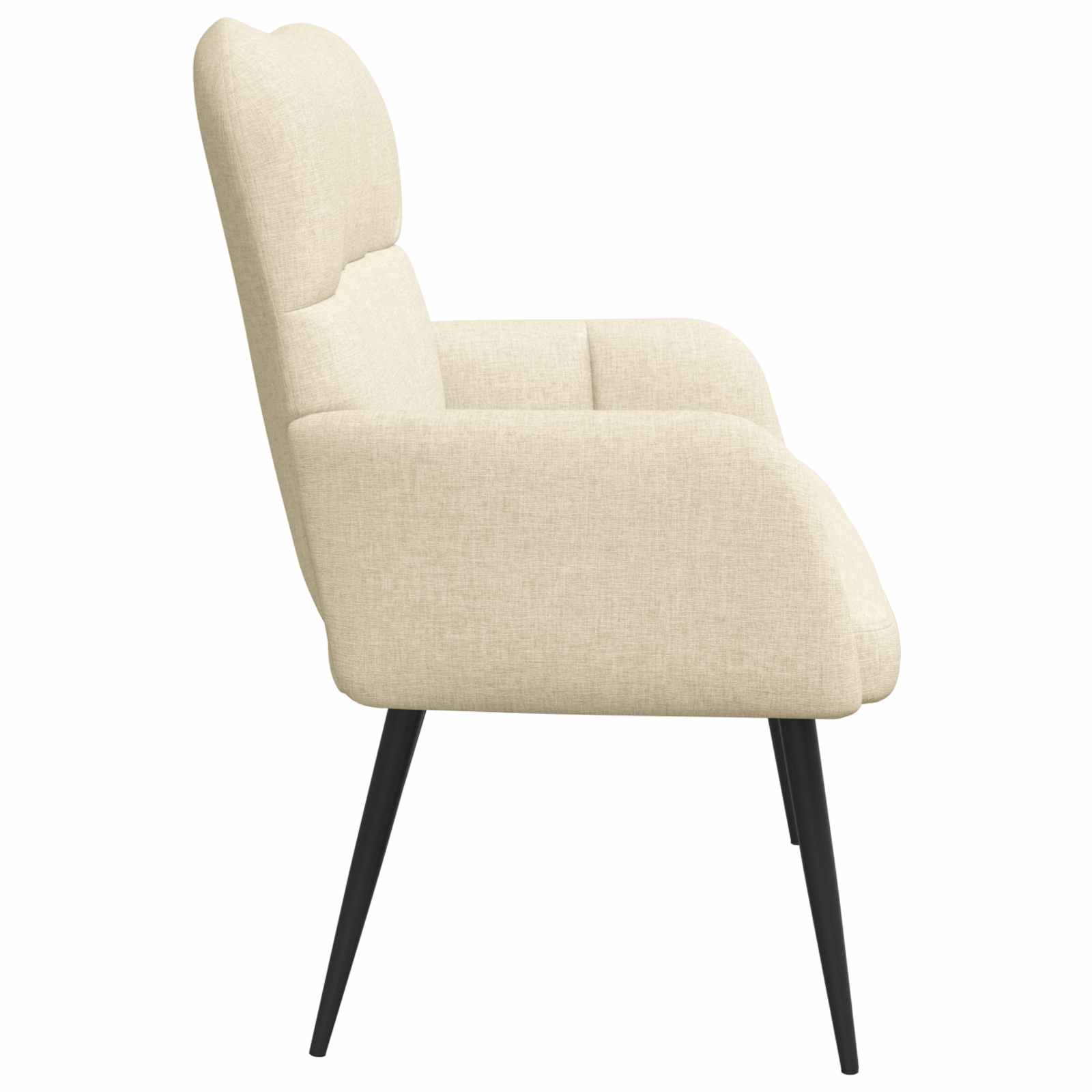 vidaXL Sofa dwuosobowa kremowy 115 x 61 x 87 cm tkanina