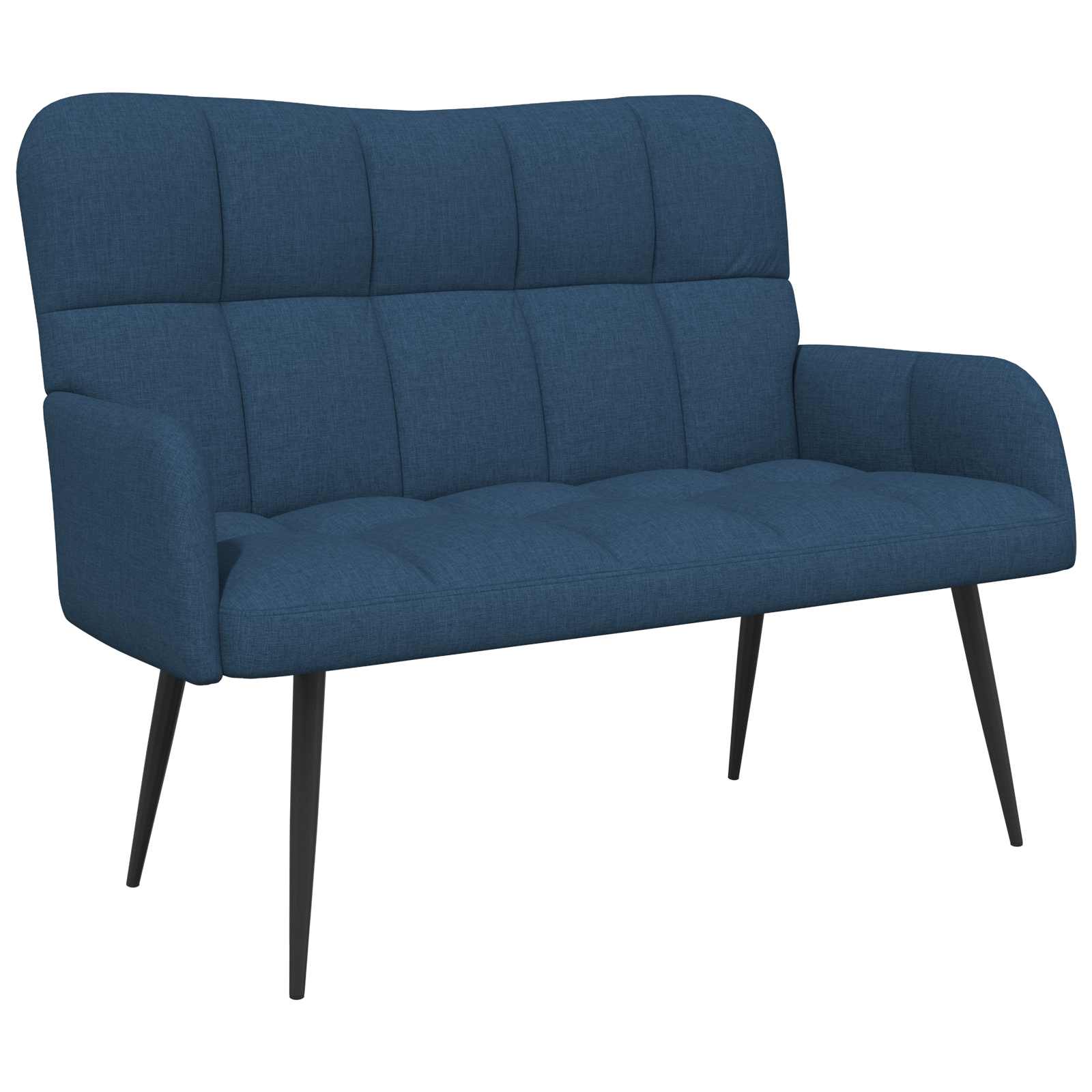 vidaXL Sofa dwuosobowa niebieski 115 x 61 x 87 cm tkanina