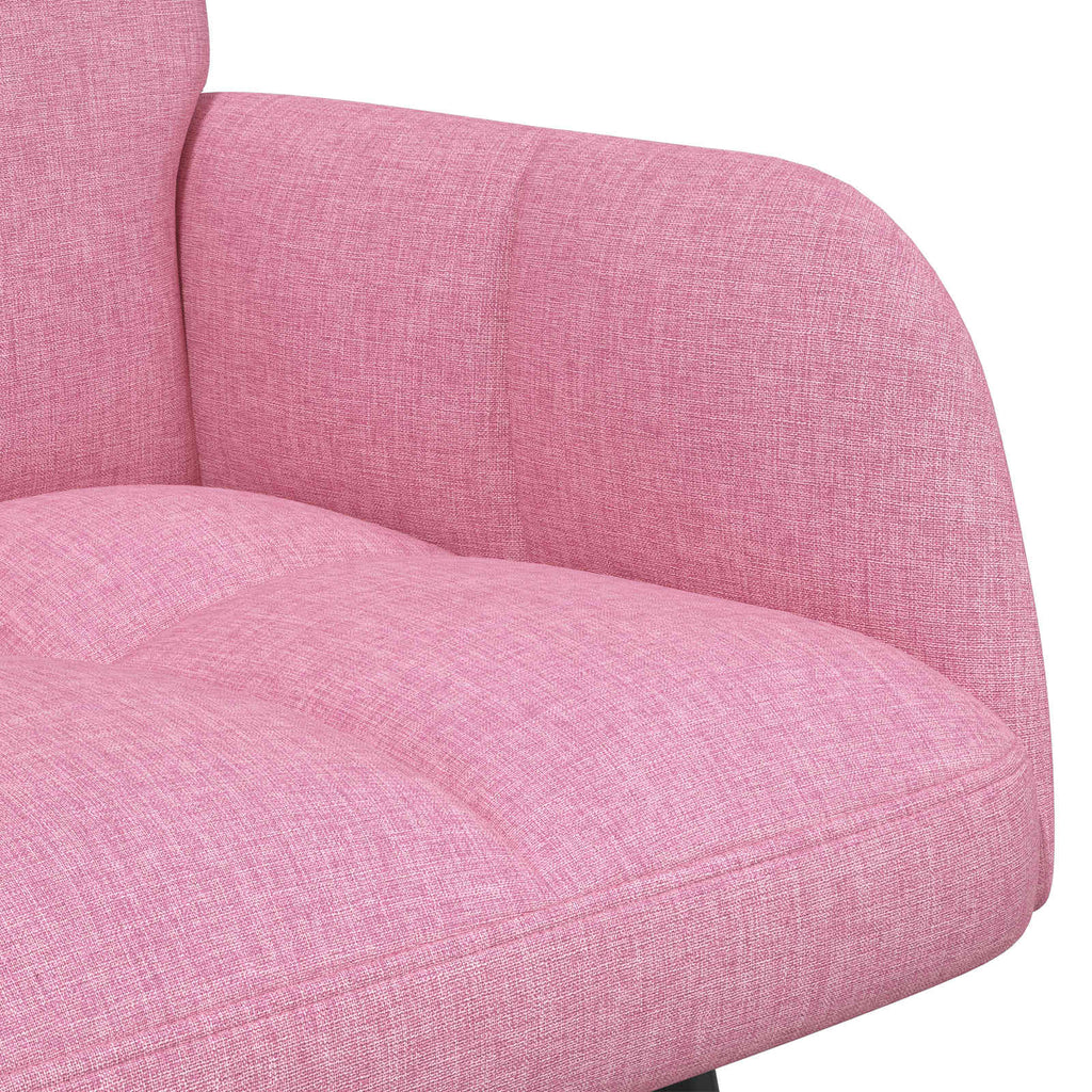 vidaXL Sofa dwuosobowa różowy 115 x 61 x 87 cm tkanina