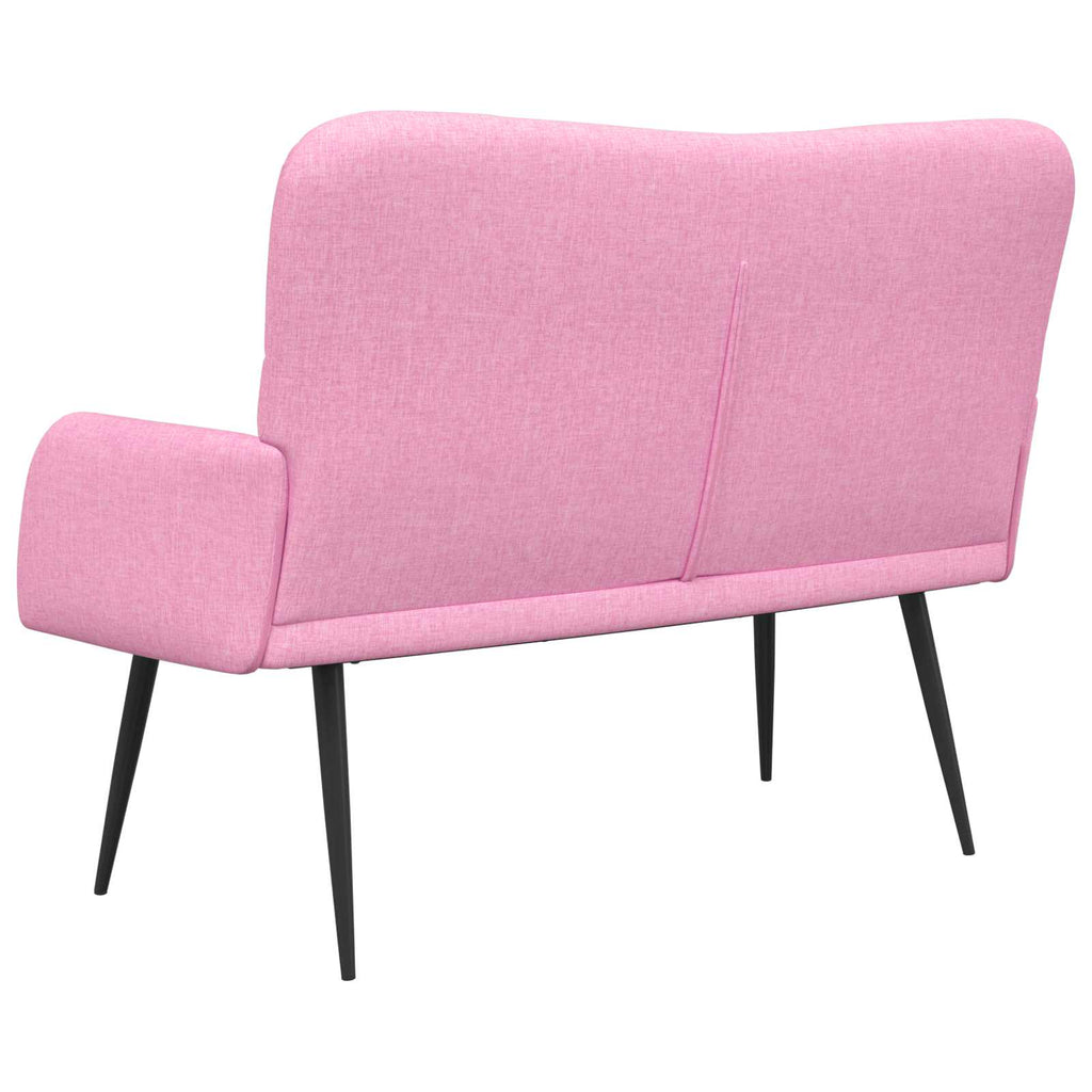 vidaXL Sofa dwuosobowa różowy 115 x 61 x 87 cm tkanina