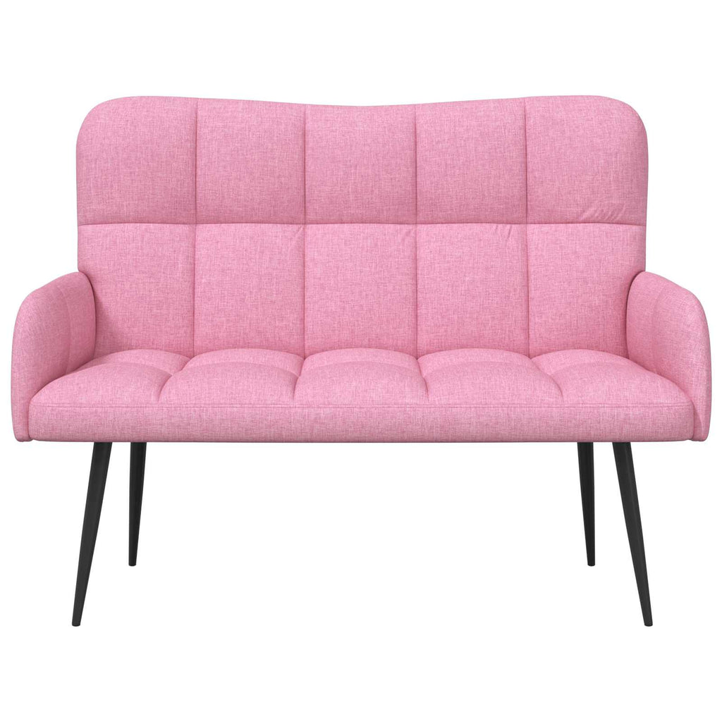 vidaXL Sofa dwuosobowa różowy 115 x 61 x 87 cm tkanina