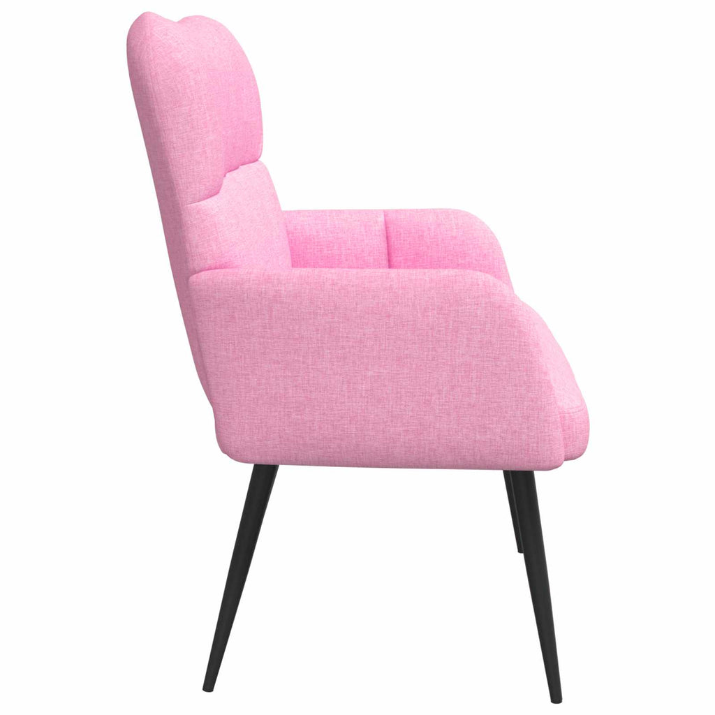 vidaXL Sofa dwuosobowa różowy 115 x 61 x 87 cm tkanina