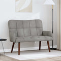 vidaXL Sofa dwuosobowa jasnoszary 115 x 61 x 87 cm Welur