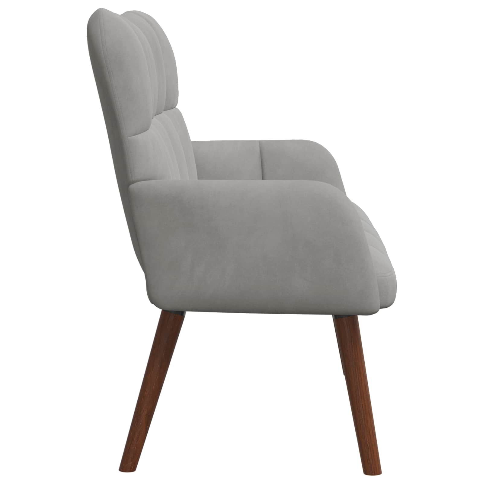 vidaXL Sofa dwuosobowa jasnoszary 115 x 61 x 87 cm Welur