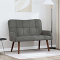 vidaXL Sofa dwuosobowa ciemnoszary 115 x 61 x 87 cm Welur
