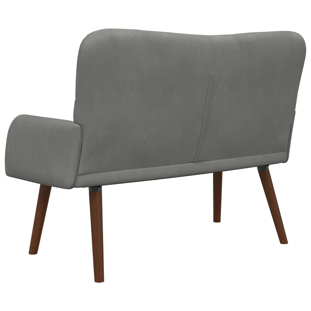 vidaXL Sofa dwuosobowa ciemnoszary 115 x 61 x 87 cm Welur