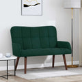 vidaXL Sofa dwuosobowa Ciemnozielony 115 x 61 x 87 cm Welur
