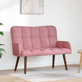 vidaXL Sofa dwuosobowa różowy 115 x 61 x 87 cm Welur
