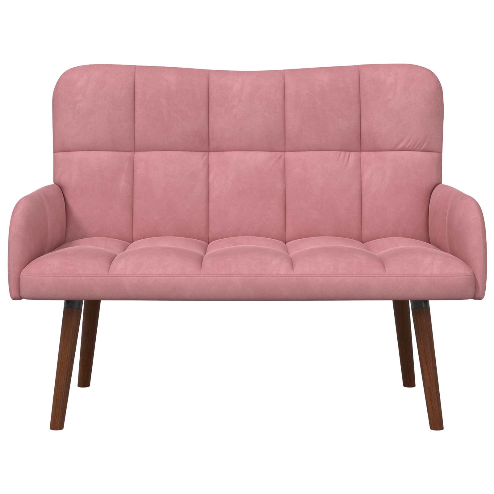 vidaXL Sofa dwuosobowa różowy 115 x 61 x 87 cm Welur