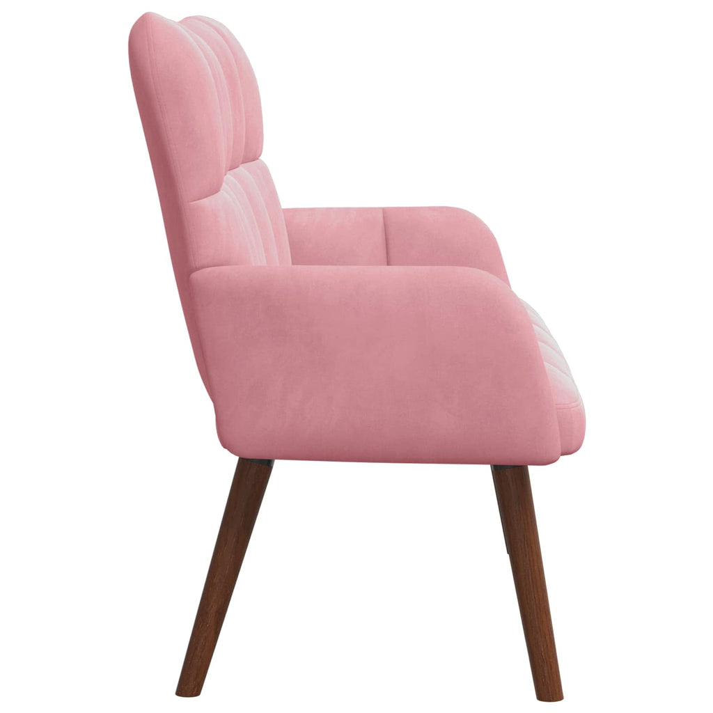 vidaXL Sofa dwuosobowa różowy 115 x 61 x 87 cm Welur