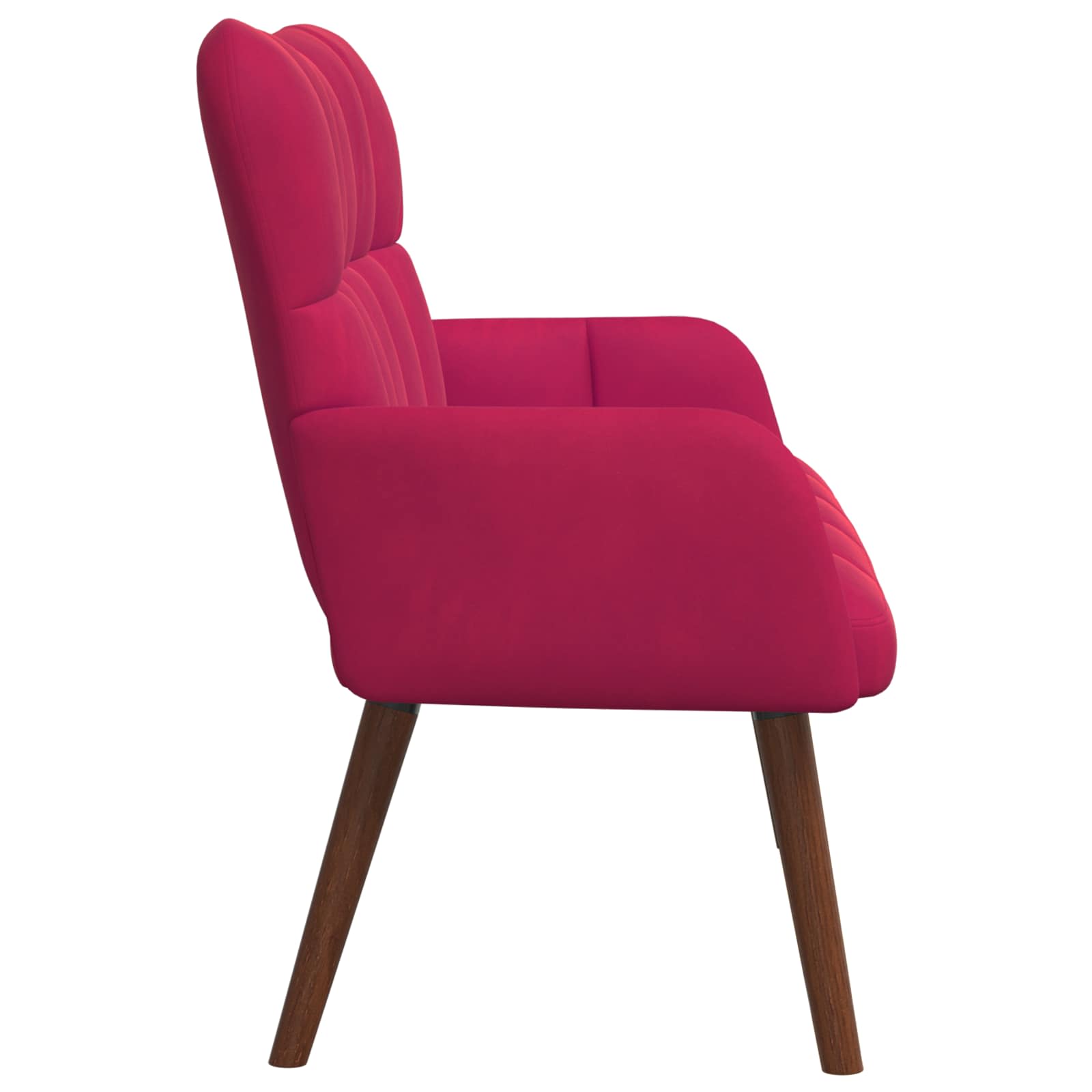 vidaXL Sofa dwuosobowa Czerwone wino 115 x 61 x 87 cm Welur