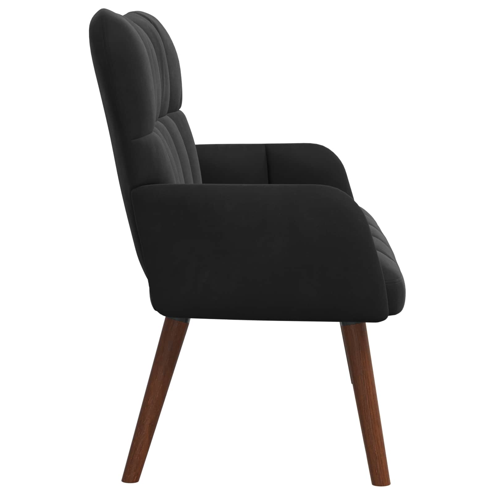 vidaXL Sofa dwuosobowa Czarny 115 x 61 x 87 cm Welur