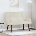 vidaXL Sofa dwuosobowa kremowy 115 x 61 x 87 cm Welur