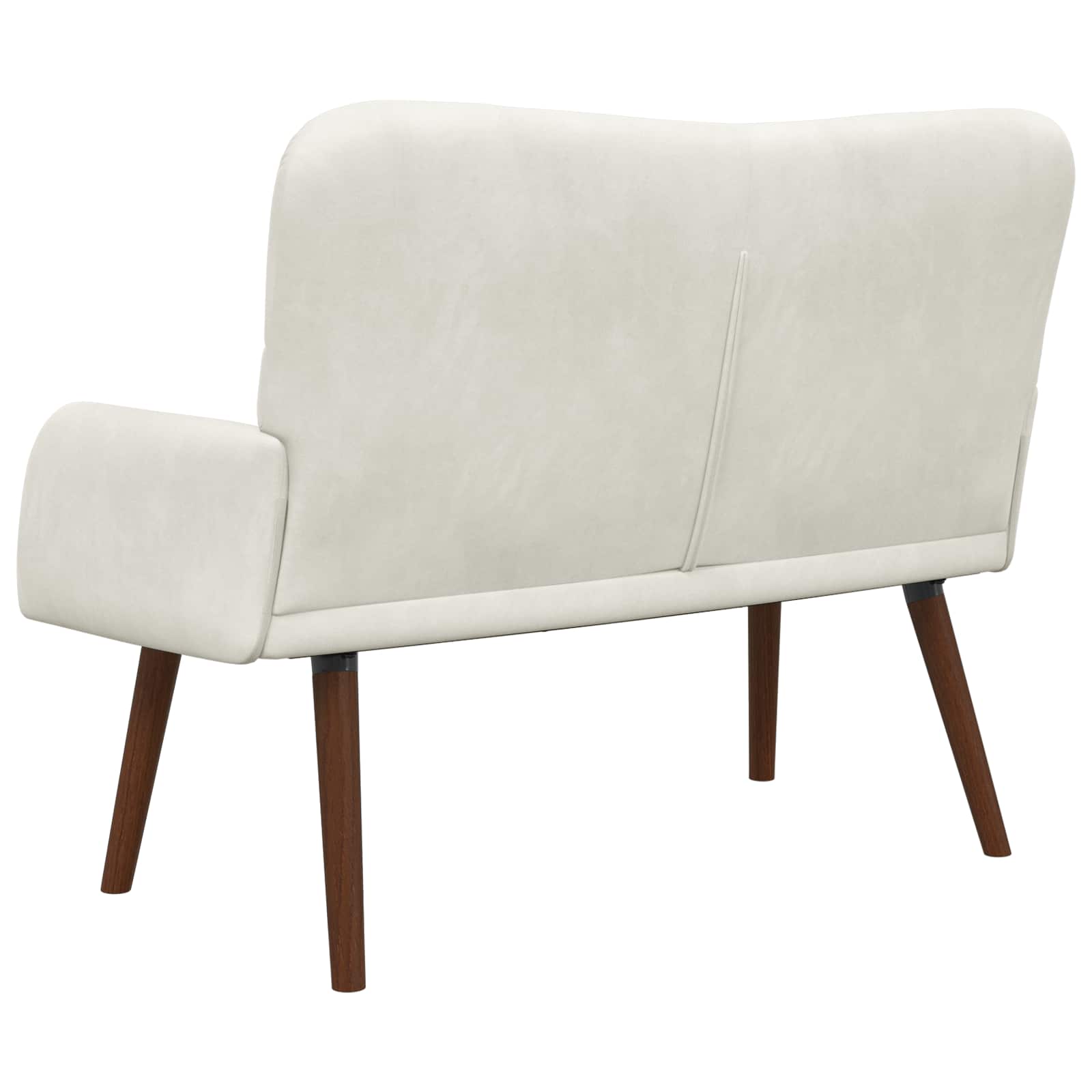 vidaXL Sofa dwuosobowa kremowy 115 x 61 x 87 cm Welur