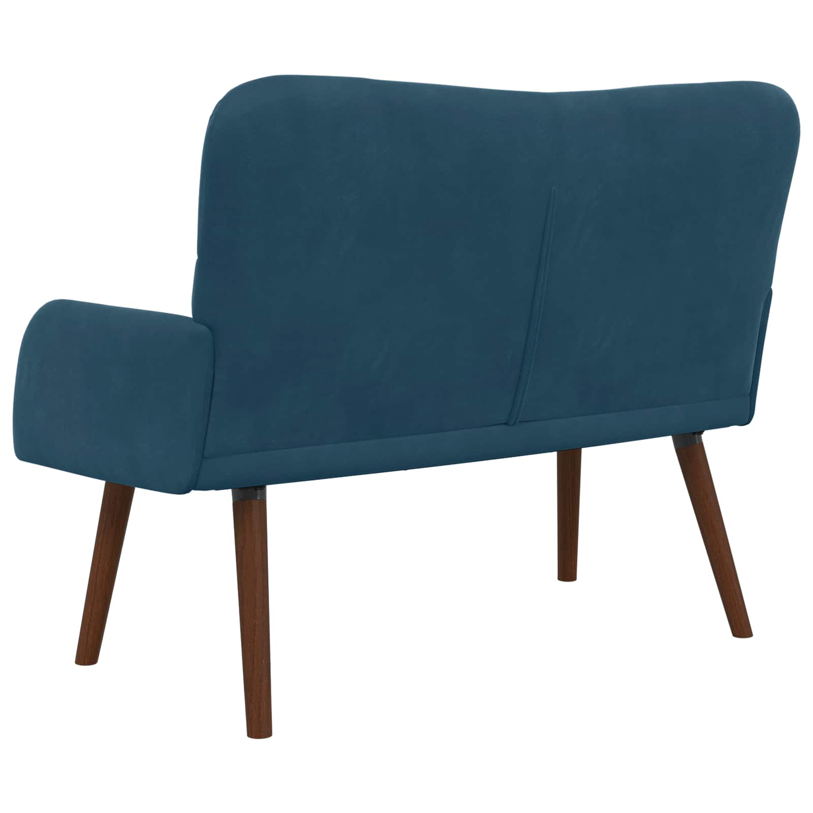 vidaXL Sofa dwuosobowa niebieski 115 x 61 x 87 cm Welur