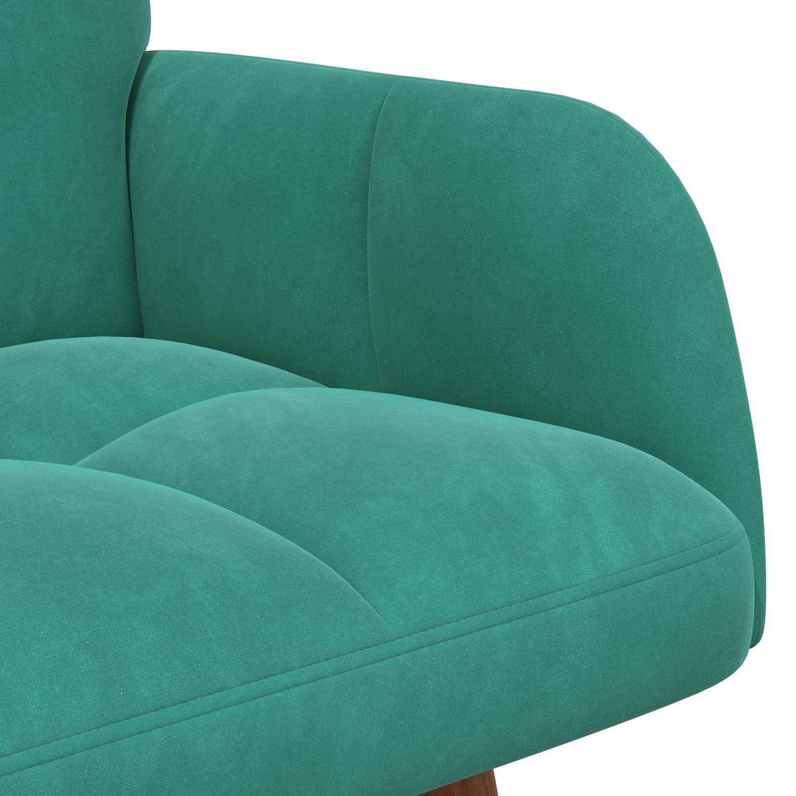 vidaXL Sofa dwuosobowa Turkusowy 115 x 61 x 87 cm Welur