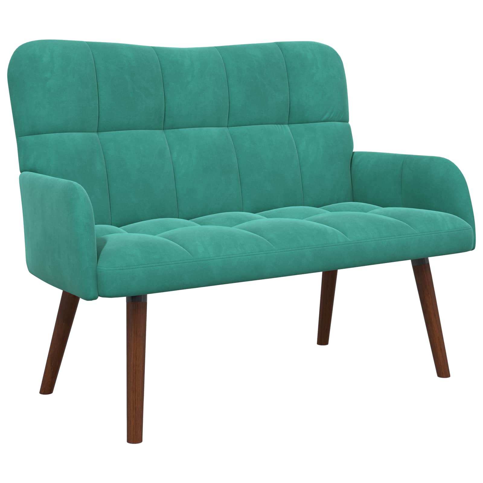 vidaXL Sofa dwuosobowa Turkusowy 115 x 61 x 87 cm Welur