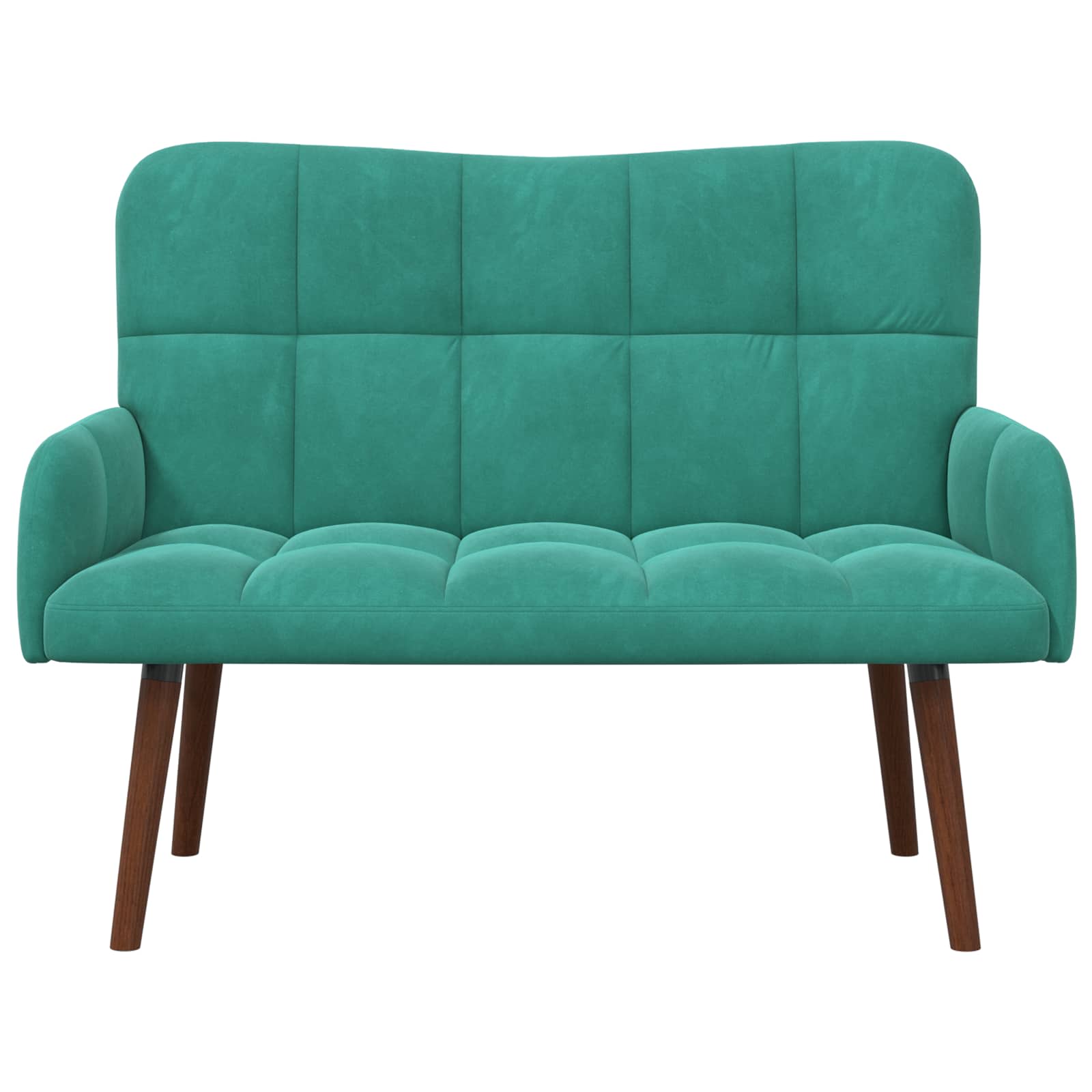 vidaXL Sofa dwuosobowa Turkusowy 115 x 61 x 87 cm Welur