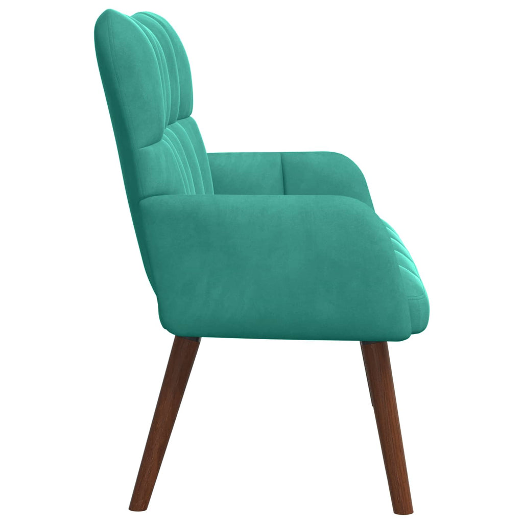 vidaXL Sofa dwuosobowa Turkusowy 115 x 61 x 87 cm Welur