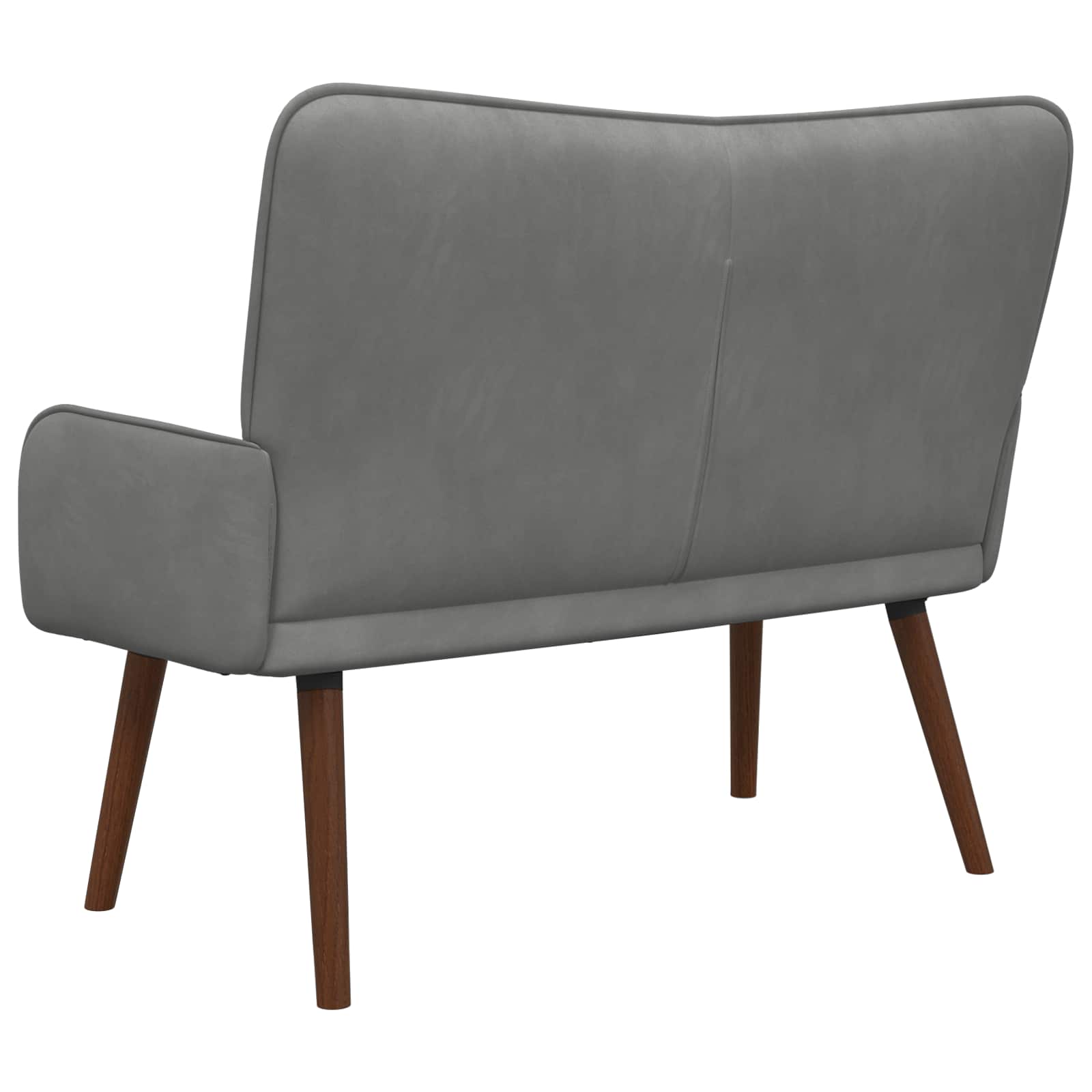 vidaXL Sofa dwuosobowa ciemnoszary 115 x 61 x 87 cm Welur