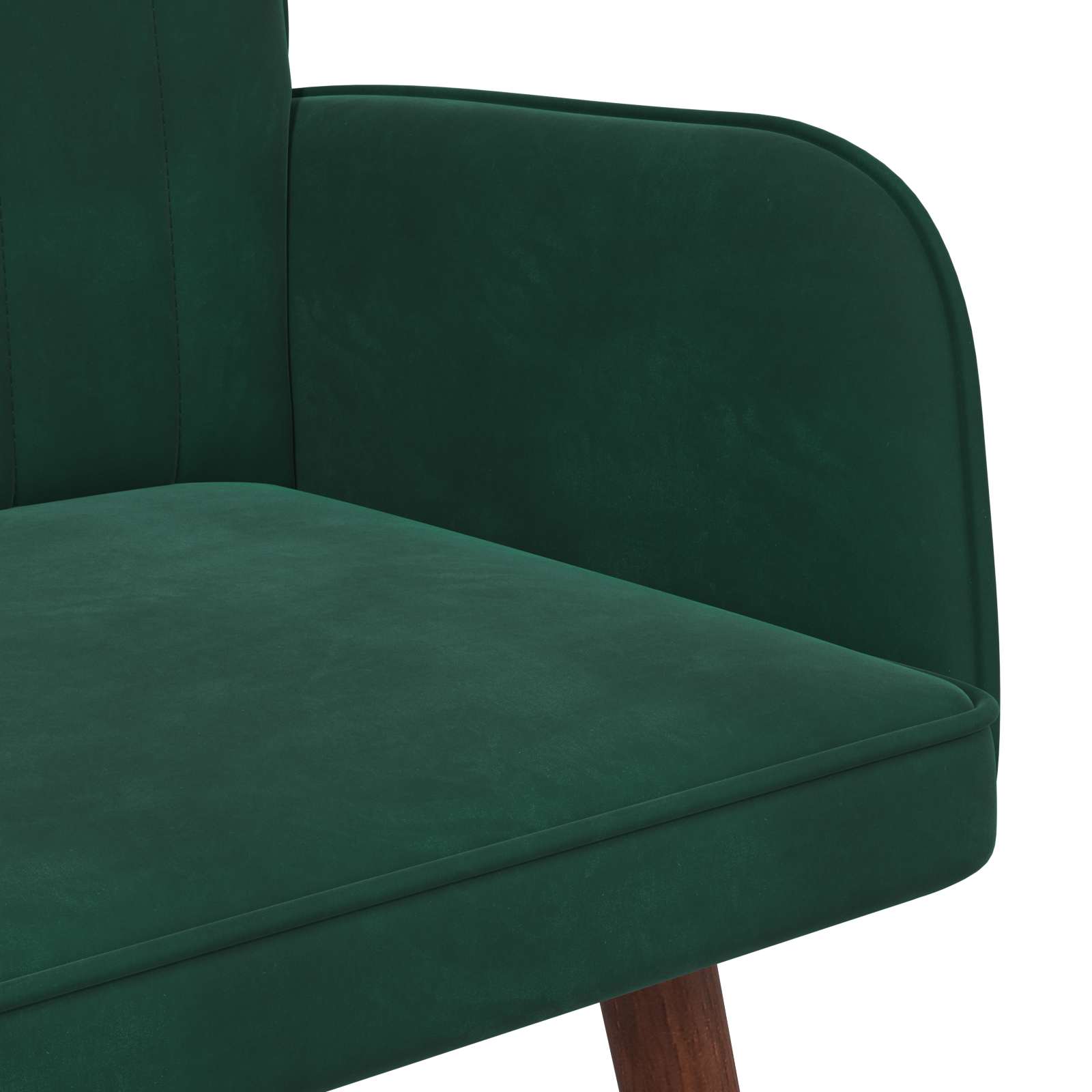vidaXL Sofa dwuosobowa Ciemnozielony 115 x 61 x 87 cm Welur