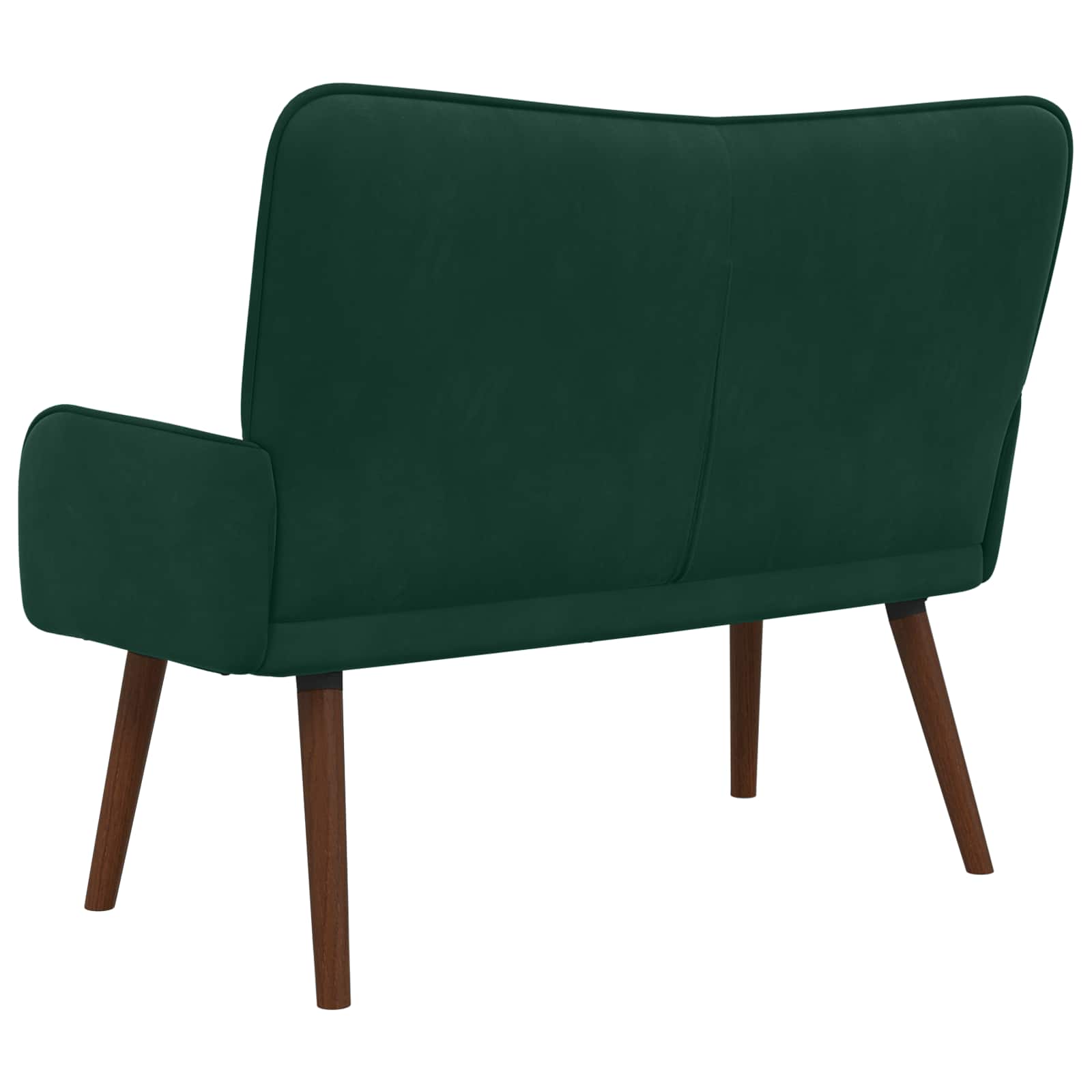 vidaXL Sofa dwuosobowa Ciemnozielony 115 x 61 x 87 cm Welur