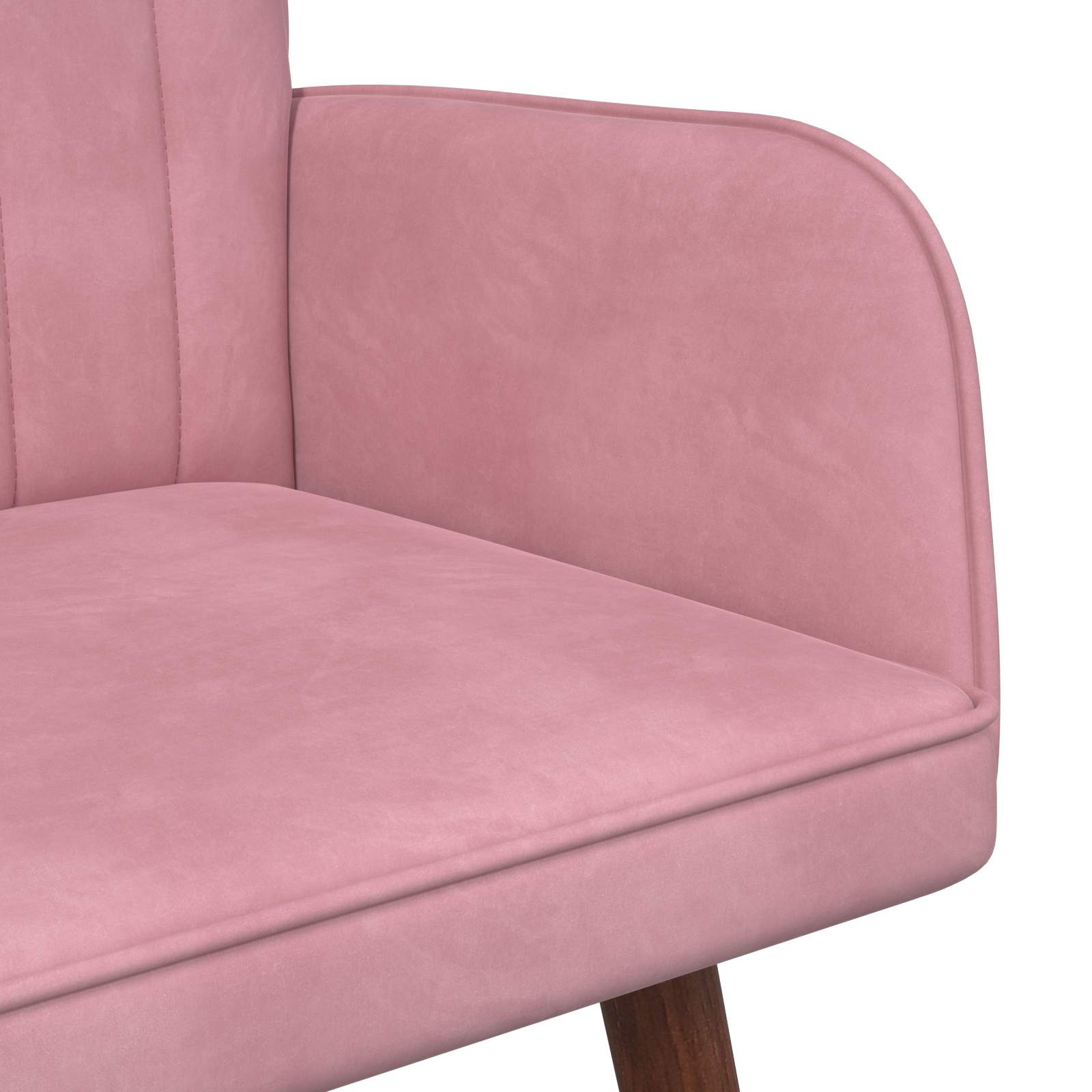 vidaXL Sofa dwuosobowa różowy 115 x 61 x 87 cm Welur