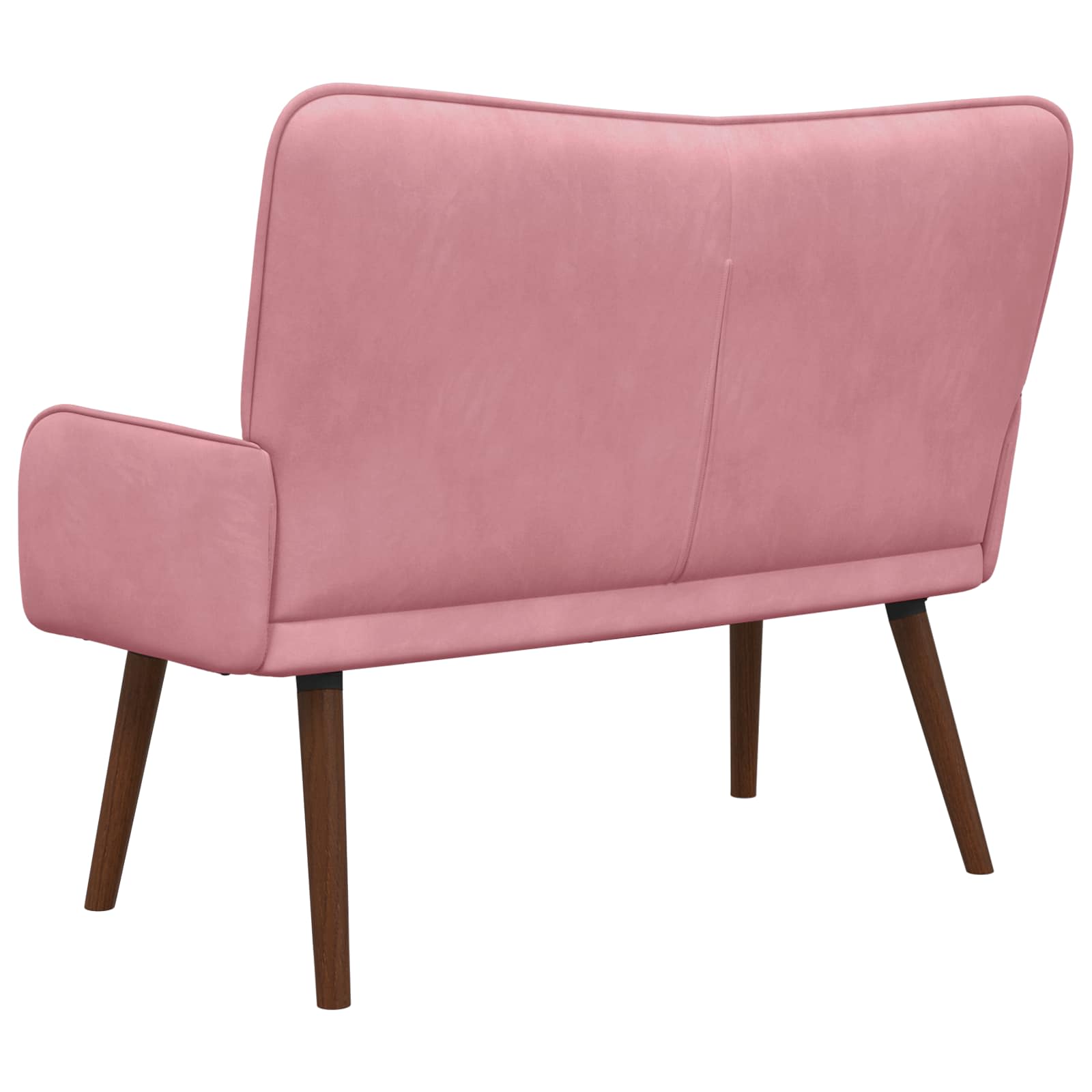 vidaXL Sofa dwuosobowa różowy 115 x 61 x 87 cm Welur