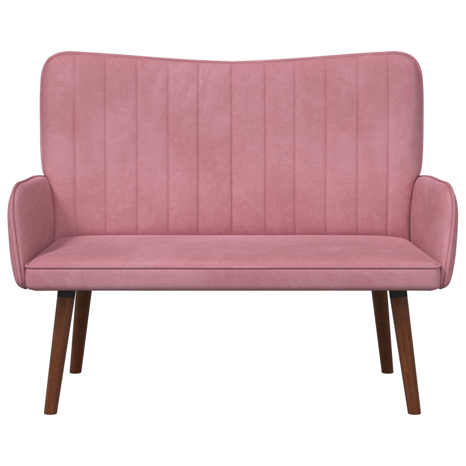 vidaXL Sofa dwuosobowa różowy 115 x 61 x 87 cm Welur