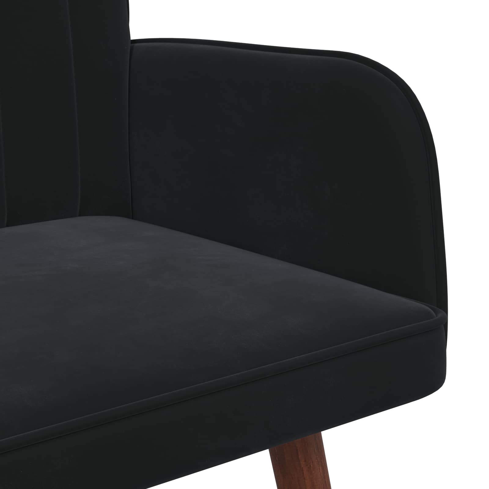 vidaXL Sofa dwuosobowa Czarny 115 x 61 x 87 cm Welur