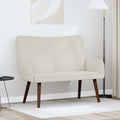 vidaXL Sofa dwuosobowa kremowy 115 x 61 x 87 cm Welur