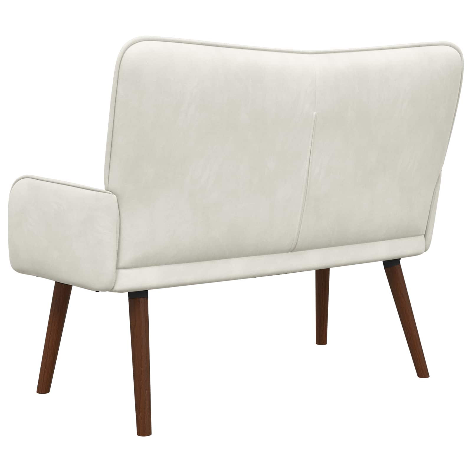vidaXL Sofa dwuosobowa kremowy 115 x 61 x 87 cm Welur