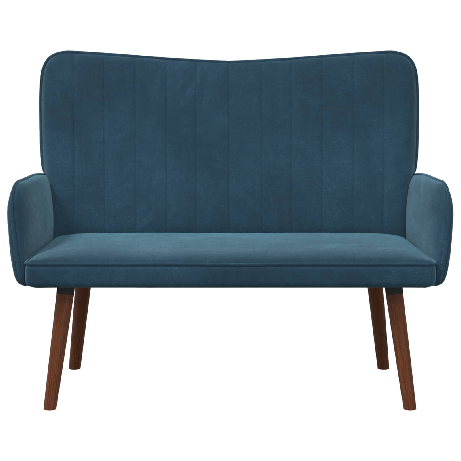 vidaXL Sofa dwuosobowa niebieski 115 x 61 x 87 cm Welur