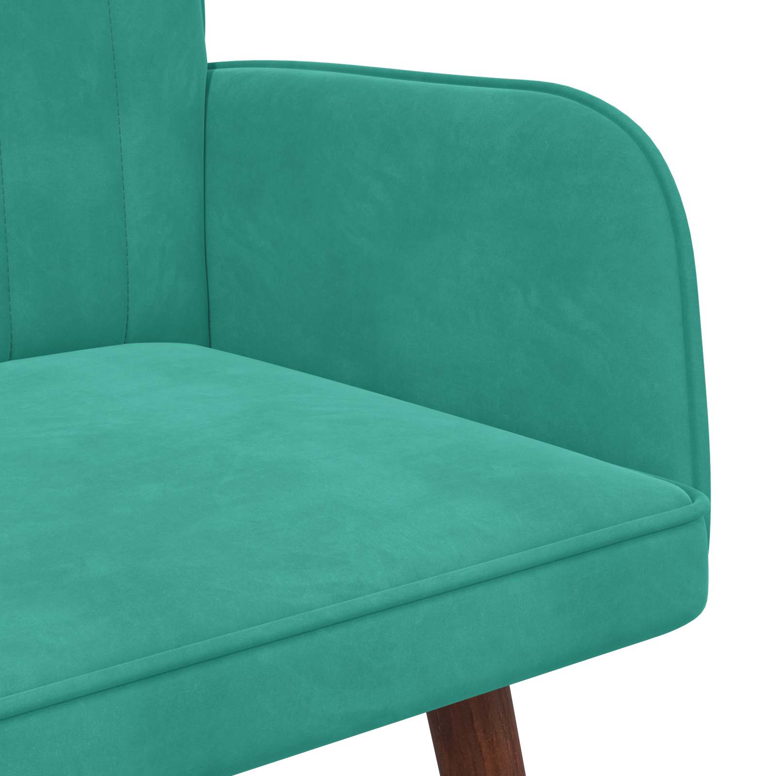 vidaXL Sofa dwuosobowa Turkusowy 115 x 61 x 87 cm Welur