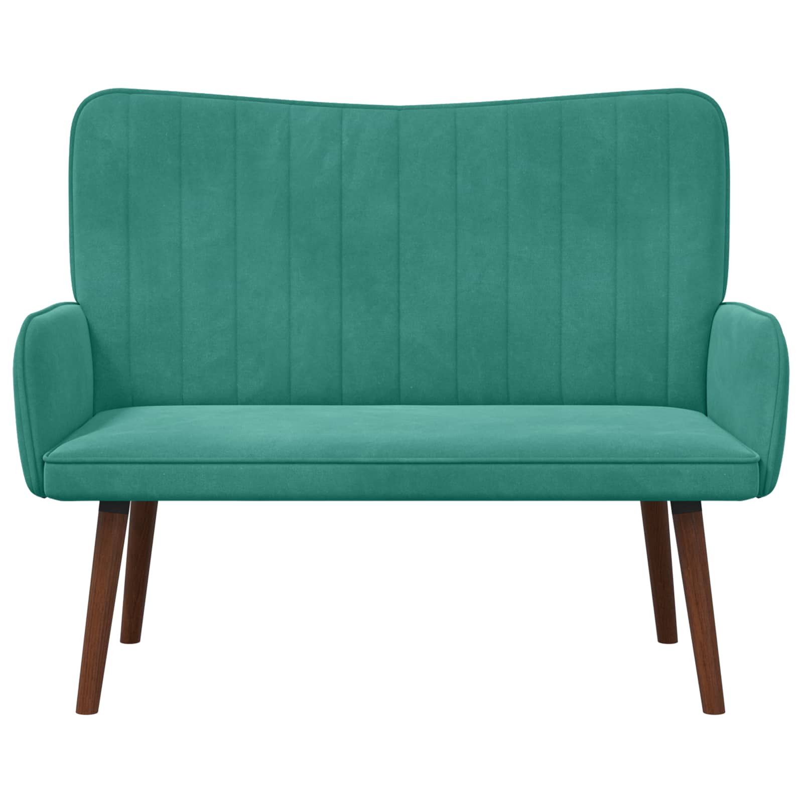 vidaXL Sofa dwuosobowa Turkusowy 115 x 61 x 87 cm Welur