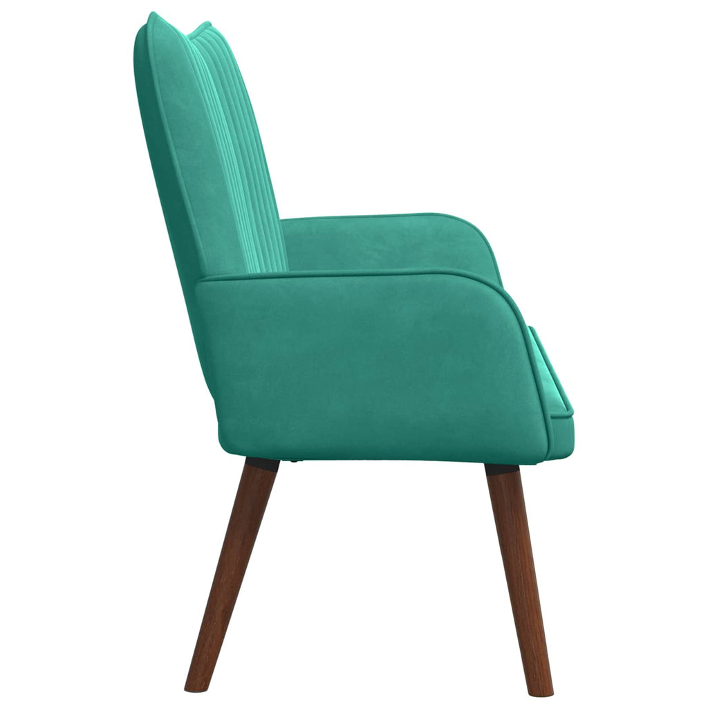 vidaXL Sofa dwuosobowa Turkusowy 115 x 61 x 87 cm Welur