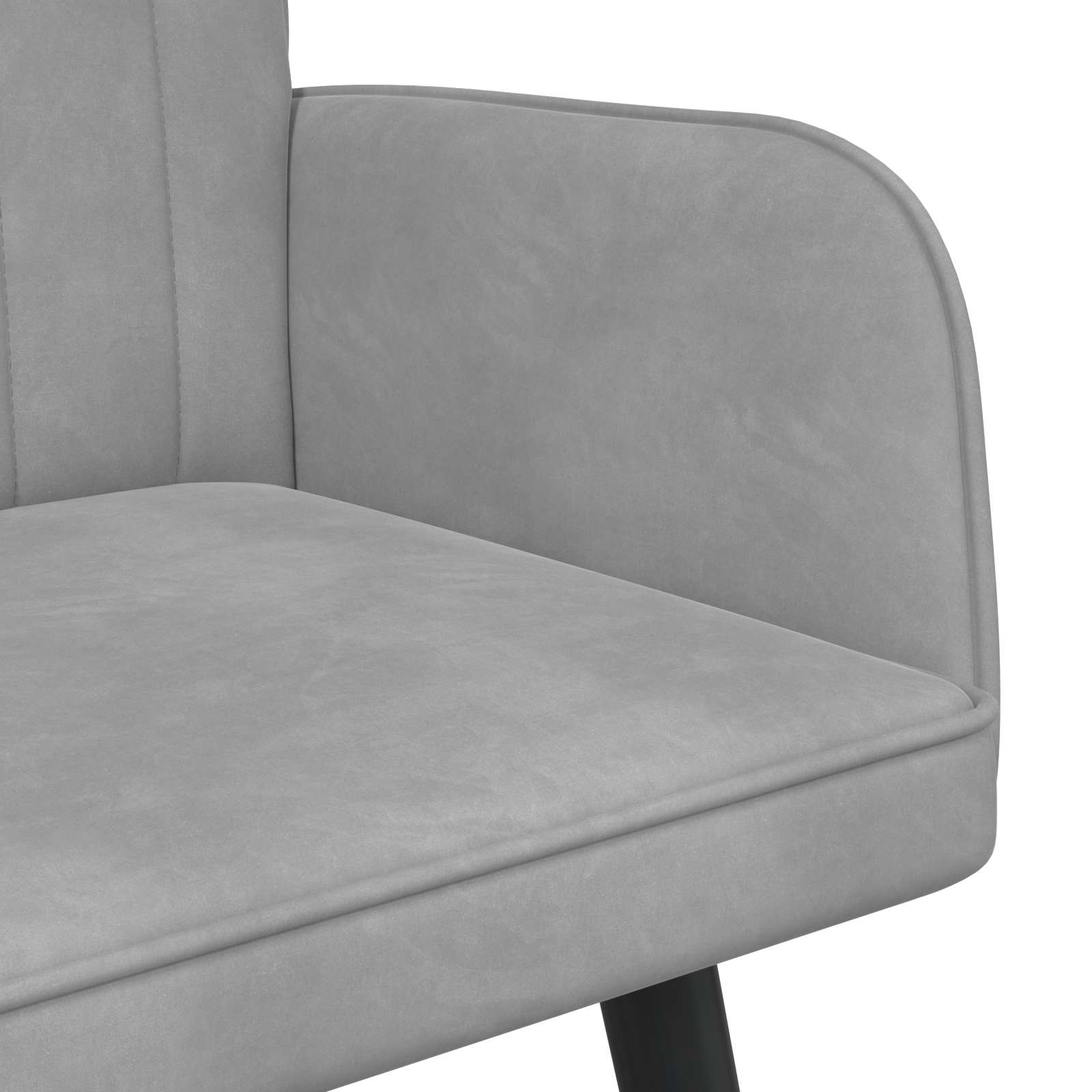 vidaXL Sofa dwuosobowa jasnoszary 115 x 61 x 87 cm Welur