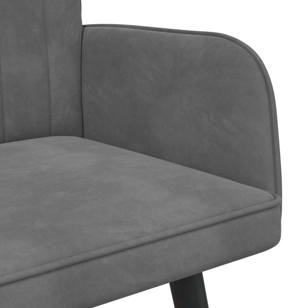 vidaXL Sofa dwuosobowa ciemnoszary 115 x 61 x 87 cm Welur